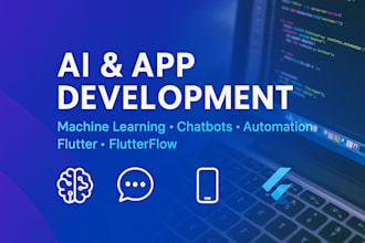 develop a custom flutter app for ios and android