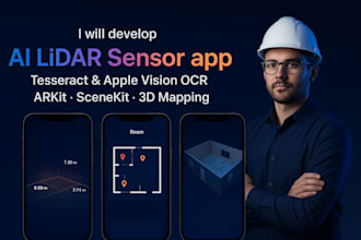 develop ai lidar sensor app tesseract apple vision ocr arkit scenekit 3d mapping
