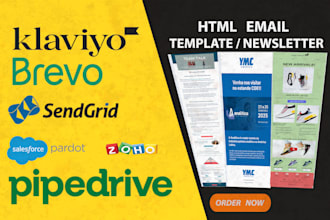 provide HTML email template  newsletter