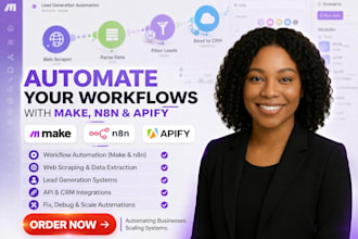 do automation workflows with make com made com n8n replit apify and airtable