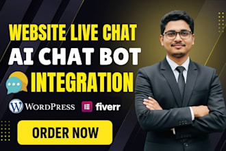 setup wordpress live chat, ai chatbot and assistants