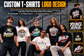 design custom t shirt logo graphic t shirt and apparel designs