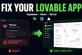 fix your lovable supabase react app