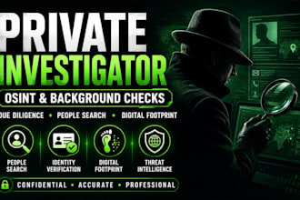 private investigator osint specialist background checks