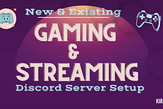 setup gaming, esports, streaming discord server