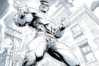 make a superhero character