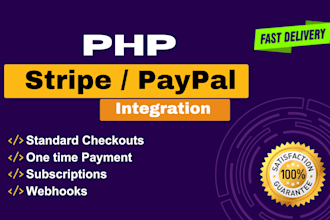 integrate stripe and paypal gateway into your PHP website