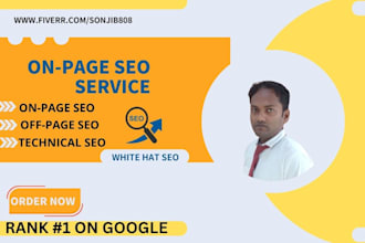 optimize your on page  off page  website seo for google ranking