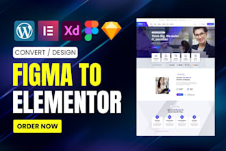 convert figma to elementor or elementor pro in wordpress