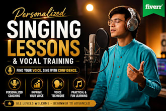 provide personalized singing lessons and vocal training