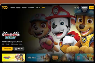 design children cinema website children streaming website kids film website