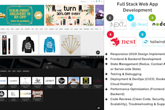 develop responsive react js next js mern full stack frontend website application