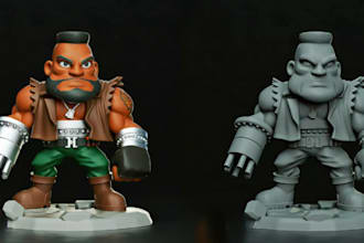 do pop culture figurines,bobblehead dolls and cartoonish model,chibi stl 3d toy