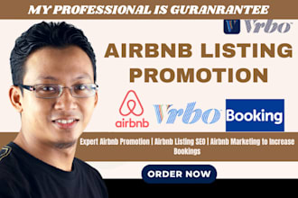 expert setup airbnb listing vrbo vacation rental airbnb promotion and airbnb SEO