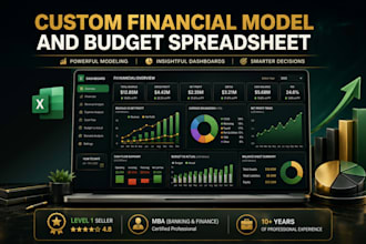 design a custom financial model with dynamic dashboard