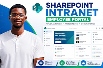 run sharepoint intranet employee portal, power automate