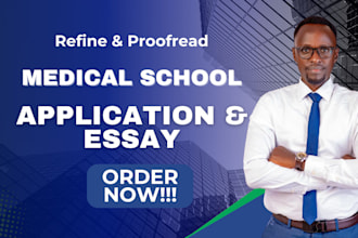 proofread and edit your medical school secondary tasks