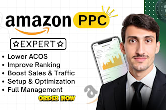 setup, manage, optimize amazon PPC for low acos, amazon PPC campaign
