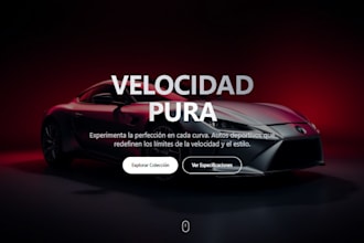 diseñaré y desarrollaré una página web moderna y funcional