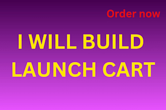 build your launch cart website