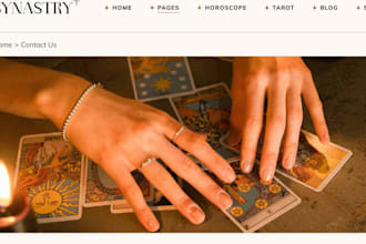wix squarespace astrologer website reiki counselor psychic yoga retreat website