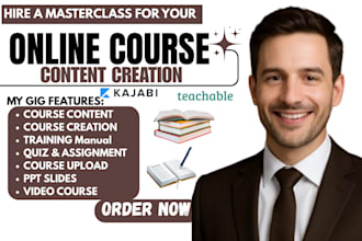 do online course creation, course curriculum, workbook, udemy video course