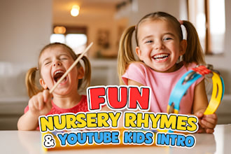 produce fun kids music, nursery rhymes and children songs for youtube kids intro