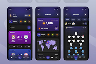 develop sports data app, igame esports platform and crypto web application
