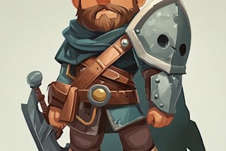 draw 2d game character or 2d game character