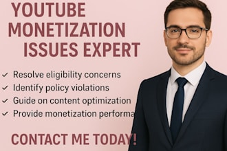 fix any youtube monetization issues