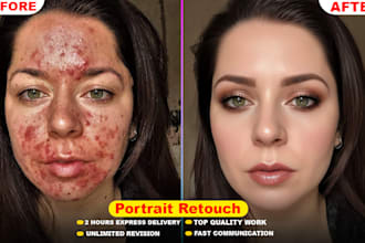 do professional photo retouching, beauty retouching and high end retouch