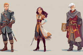 design custom dnd party portraits and group art