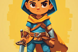design simple 2d game characters
