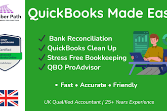 do quickbooks clean up, bank recs, vat etc in the UK