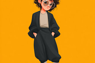 draw your realistic vector portrait illustration