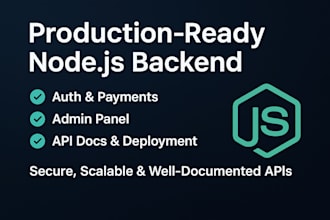 design and develop high performance nodejs apis with full deployment support
