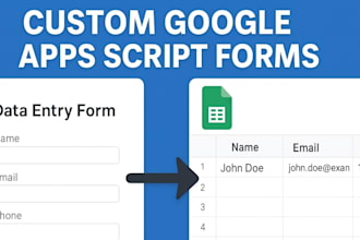 create custom data entry form with google apps script