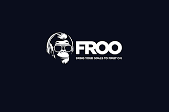 design coolest looking monkey face created logo