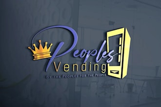 create any type of vending machine logo for your business 12 hours