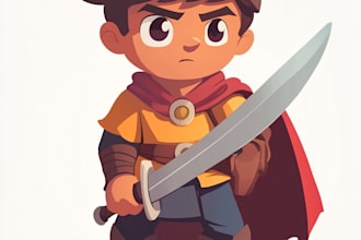 draw 2d game character or 2d game character
