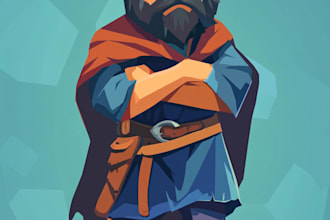 draw 2d game character or 2d game character