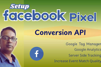 set up the facebook pixel and google tag manager