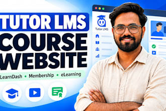 build a wordpress lms website with tutor lms or learndash
