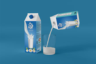 professional product packaging and label design with 3d mockups