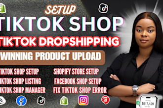 setup tiktok shop, facebook and instagram shop, tiktok shop product listing SEO