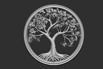 do bas relief sculpt,design jewelry pendant,embossed or debossed relief,cnc,stl