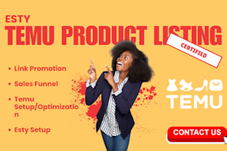 setup temu shop temu listing or shein listing