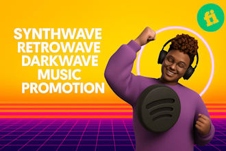 professionally promote your synthwave, retrowave, and darkwave music to real fan