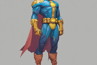 superhero character for comics
