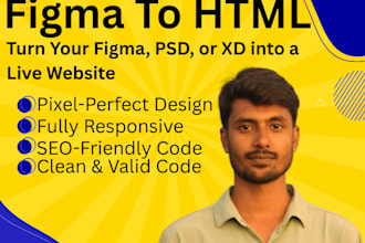 convert figma design to responsive HTML website